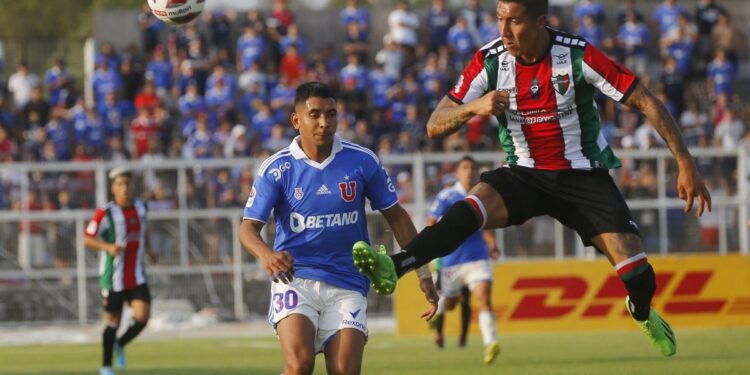 Palestino vs La U. Foto: Redgol