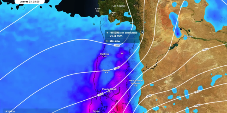 Con lluvias y fuertes vientos, 6 ondas frontales impactarán al país esta semana - Foto: Meteored