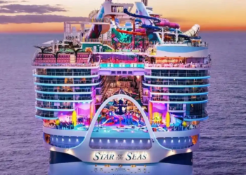El crucero más grande del mundo mide 364 metros, tiene 20 pisos y desafía la física al mantenerse a flote - Foto: Ticketya