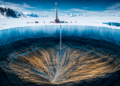 Una estructura que permaneció oculta durante millones de años es descubierta bajo el hielo de la Antártida - Foto: La Republica